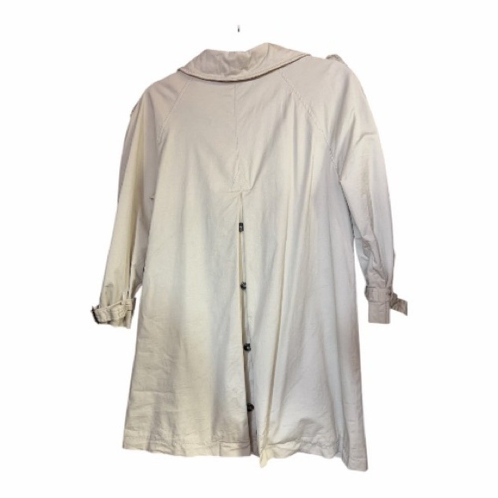 Zara Basic Beige Double-Breasted Trench Coat Mini… - image 2